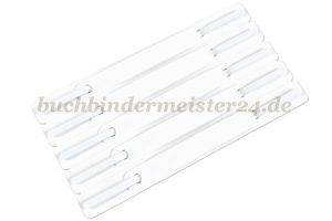 Heftmechaniken<br>weiss<br>150 x 16 mm<br>auf Platte zu 5 Stück