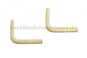 Buchecken, passiviert<br>16 mm Schenkellänge<br>1,5 mm Fassung