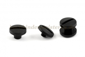 Buchschrauben<br>aus Kunststoff<br>5 mm Fassung<br>schwarz