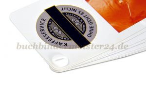 Buchschrauben<br>aus Kunststoff<br>6 mm Fassung<br>weiss