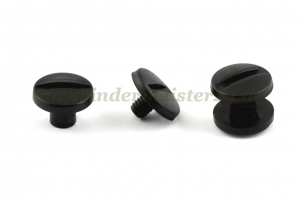Buchschrauben<br>aus Kunststoff<br>6 mm Fassung<br>schwarz