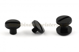 Buchschrauben<br>aus Kunststoff<br>7 mm Fassung<br>schwarz