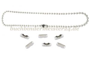 Verschlüsse für Kugelketten<br>für 2,4 mm Durchm.<br>vernickelt