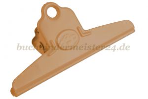 Papierklemmer mit<br>Flower Ornament<br>120 mm breit<br>braun