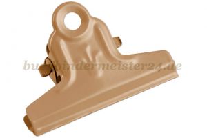 Papierklemmer mit<br>Flower Ornament<br>51 mm breit<br>braun