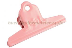 Papierklemmer mit<br>Flower Ornament<br>75 mm breit<br>rosa