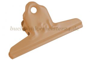 Papierklemmer mit<br>Flower Ornament<br>75 mm breit<br>braun