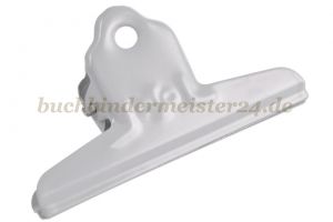 Papierklemmer mit<br>Flower Ornament<br>75 mm breit<br>grau