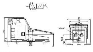 Fußventil für Pneumatikpresse