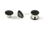 Buchschrauben<br>5 mm Fassung<br>Köpfe schwarz lackiert