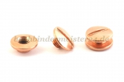 Buchschrauben<br>2 mm Fassung<br>verkupfert