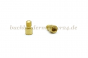 Verlängerungen für Buchschrauben<br>4 mm Fassung<br>Messing