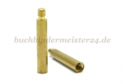 Verlängerungen für Buchschrauben<br>25 mm Fassung<br>Messing