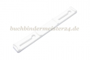 Kunststoff-Niederhalter<br>119 mm, weiss<br>Ringabstand 80 mm