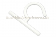 Kollektionshaken<br>aus Kunststoff<br>70 x 45 x 3 mm<br>weiss