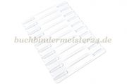 Heftmechaniken<br>weiss<br>150 x 20 mm<br>auf Platte zu 10 Stück