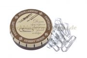 Büroklammern<br>26mm verzinkt<br>in nostalgischer Metalldose