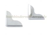 Buchecken, vernickelt<br>25 mm Schenkellänge<br>4,5 mm Fassung