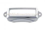 Muschelgriffe + Etikettenrahmen<br>70 x 31 mm<br>Etikett 50 x 17