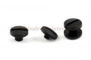 Buchschrauben<br>aus Kunststoff<br>5 mm Fassung<br>schwarz