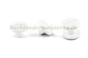 Buchschrauben<br>aus Kunststoff<br>6 mm Fassung<br>weiss