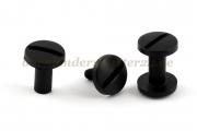 Buchschrauben<br>aus Kunststoff<br>10 mm Fassung<br>schwarz