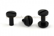 Buchschrauben<br>aus Kunststoff<br>12 mm Fassung<br>schwarz