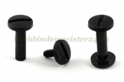 Buchschrauben<br>aus Kunststoff<br>20 mm Fassung<br>schwarz