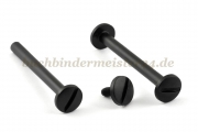 Buchschrauben<br>aus Kunststoff<br>50 mm Fassung<br>schwarz