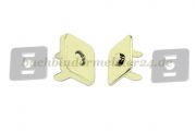 Magnetverschlüsse<br>4-teilig<br>19 x 19 mm<br>vermessingt