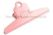 Papierklemmer mit<br>Flower Ornament<br>120 mm breit<br>rosa