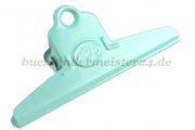 Papierklemmer mit<br>Flower Ornament<br>120 mm breit<br>türkis