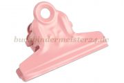 Papierklemmer mit<br>Flower Ornament<br>51 mm breit<br>rosa