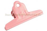 Papierklemmer mit<br>Flower Ornament<br>75 mm breit<br>rosa