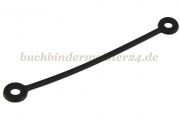 Schlaufen für Buchschrauben<br>128 mm lang<br>schwarz