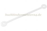 Schlaufen für Buchschrauben<br>128 mm lang<br>transparent